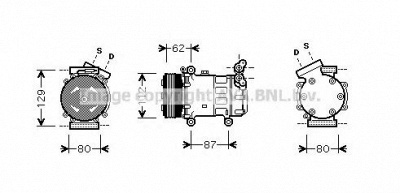 AVA QUALITY COOLING rtk331 -  Компрессор, кондиционер